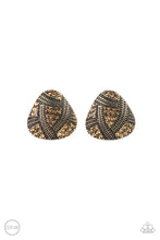 Load image into Gallery viewer, Paparazzi Accessories - Gorgeously Galleria - Brass Clip-ons
