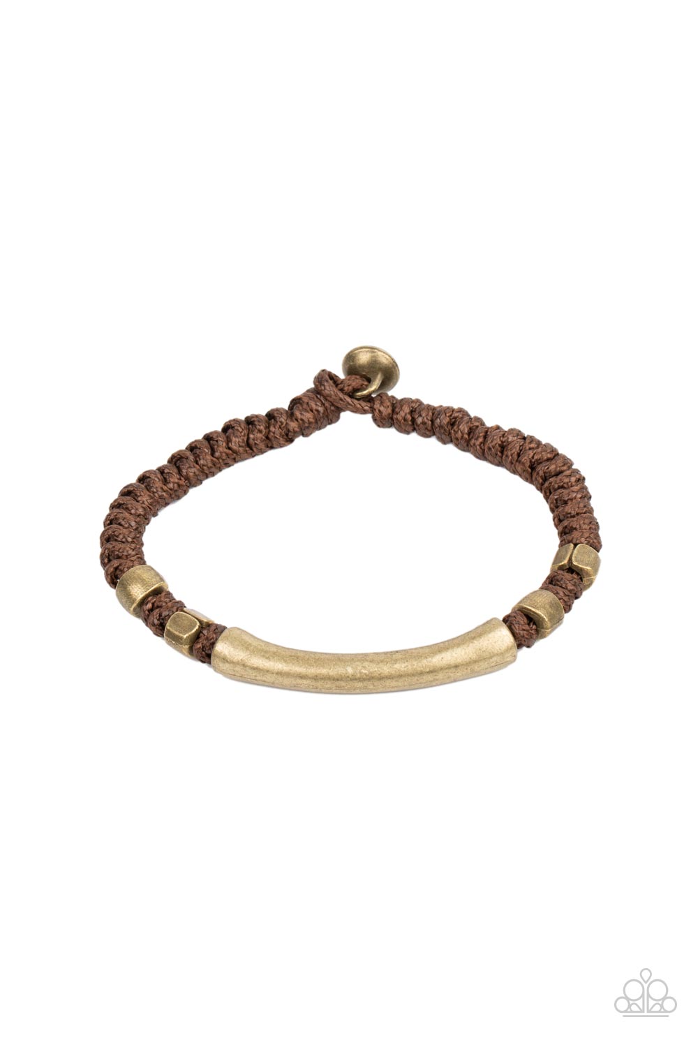 Paparazzi Accessories - Grounded in Grit - Brown bracelet