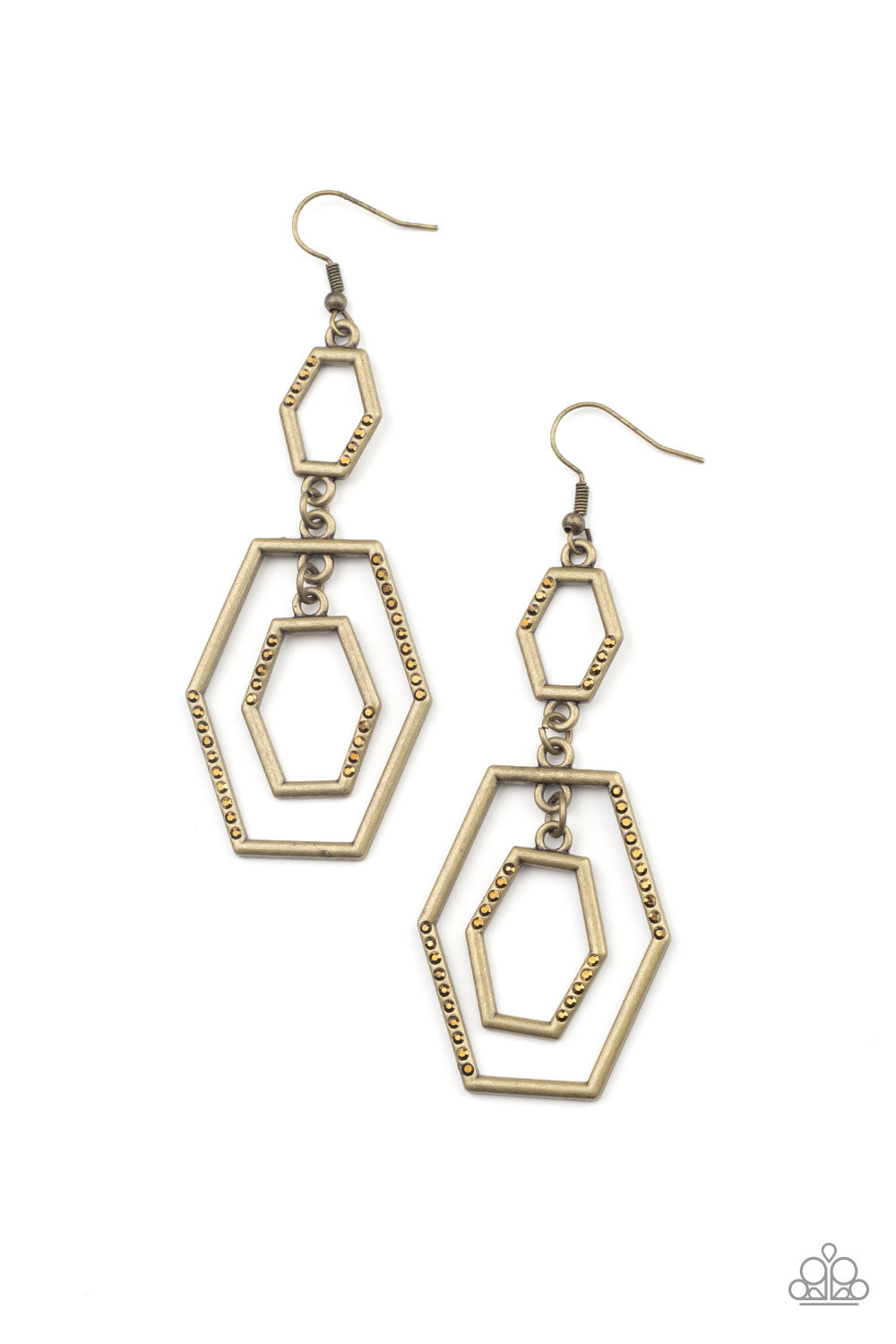 Geometric Maven - Brass Paparazzi Accessories
