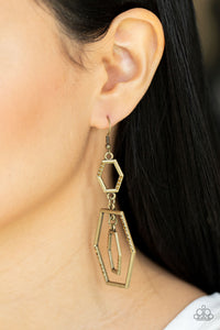 Geometric Maven - Brass Paparazzi Accessories