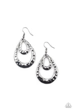 Load image into Gallery viewer, Paparazzi Accessories - Museum Muse - Black Earrings
