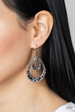 Load image into Gallery viewer, Paparazzi Accessories - Museum Muse - Black Earrings
