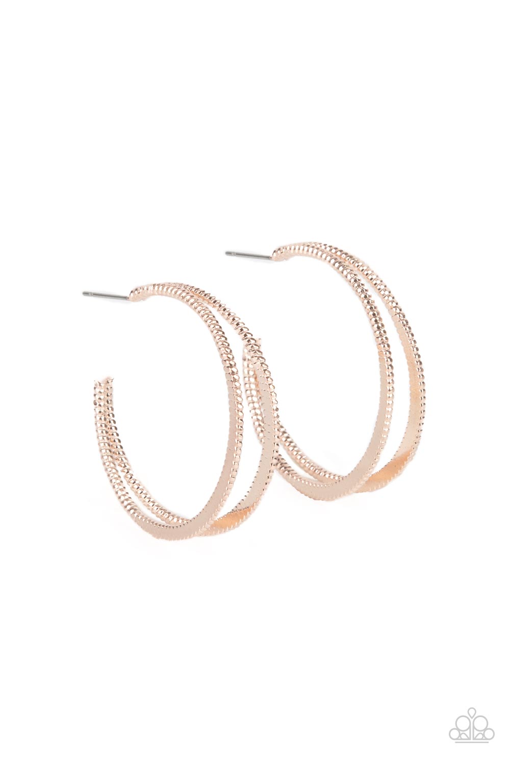 Paparazzi Accessories - Rustic Curves - Rose Gold