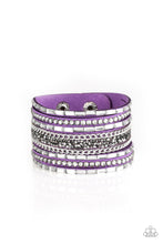 Load image into Gallery viewer, Paparazzi Accessories - Rhinestone Rumble - Brown Bracelet
