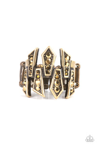 Juxtaposed Jewels - Brass Paparazzi Accessories