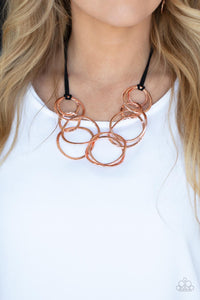 Spiraling Out of COUTURE - Copper Paparazzi Accessories