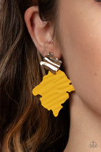 Load image into Gallery viewer, Crimped Couture - Yellow Paparazzi Accessories
