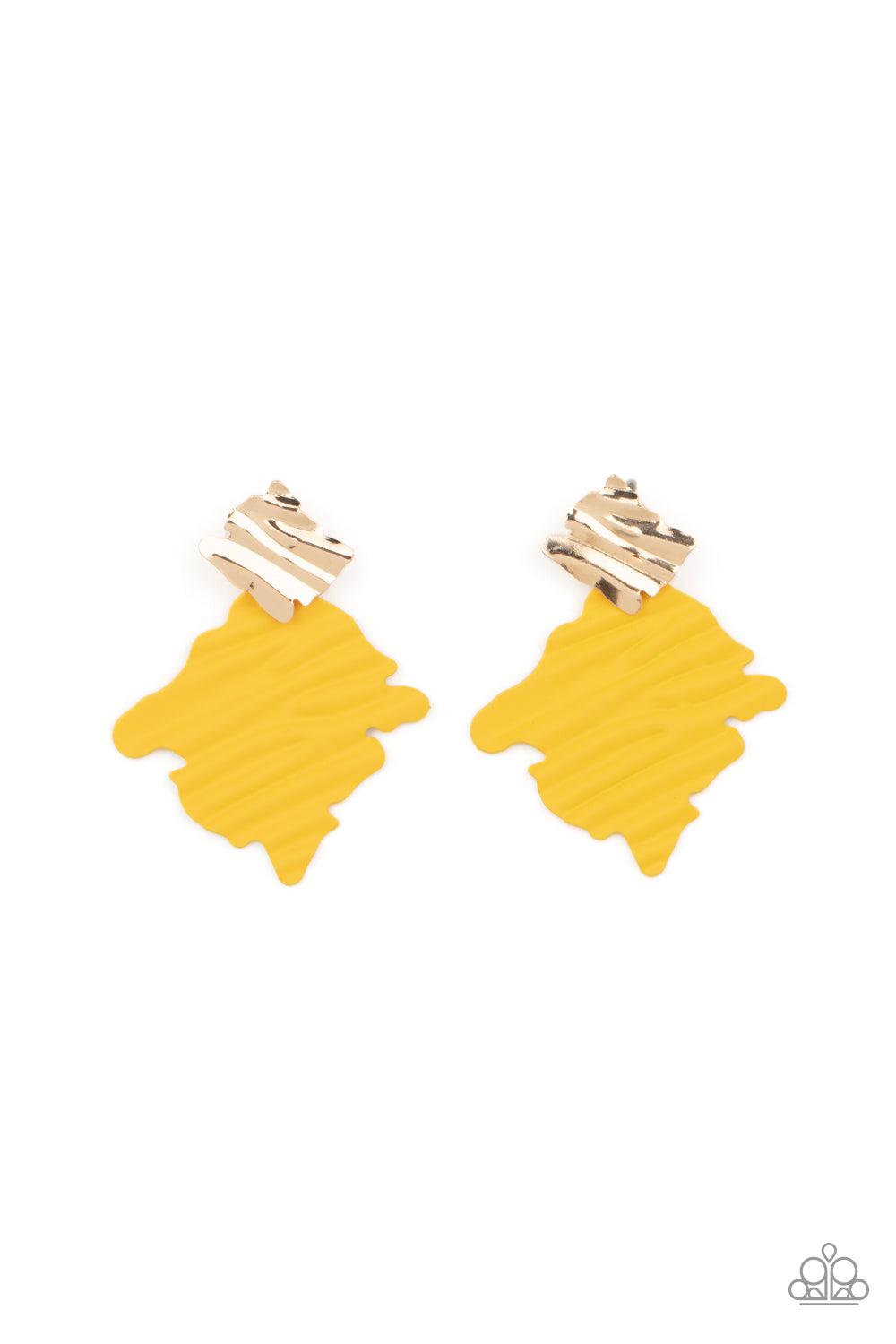 Crimped Couture - Yellow Paparazzi Accessories