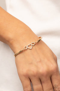 Cupids Confessions - Gold Paparazzi Accessories