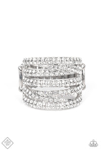 Knock-Out Opulence - White Paparazzi Accessories