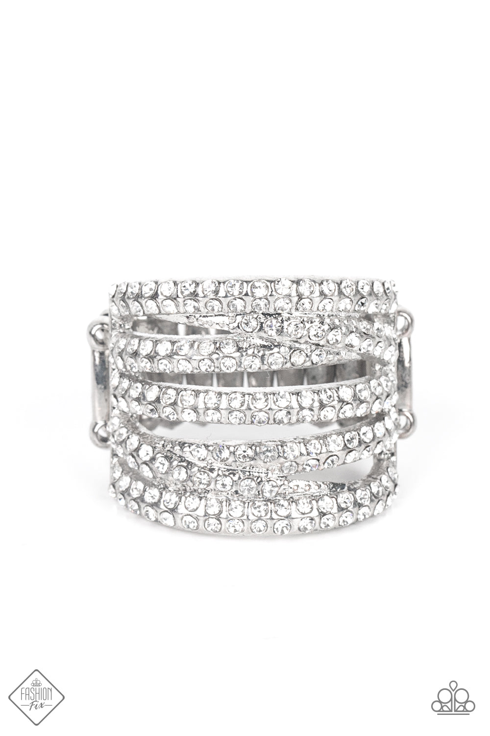 Knock-Out Opulence - White Paparazzi Accessories