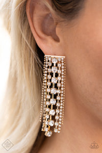 Starry Streamers - Gold Paparazzi Accessories