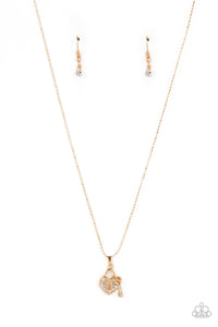 You Hold My Heart - Gold Paparazzi Accessories