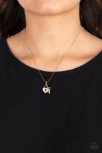 Load image into Gallery viewer, You Hold My Heart - Gold Paparazzi Accessories
