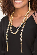 Load image into Gallery viewer, Paparazzi Accessories SCARFed for Attention Necklace Set-Gunmetal
