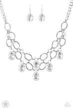 Load image into Gallery viewer, Paparazzi Accessories Show-Stopping Shimmer Necklace Set-White
