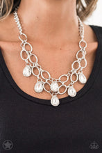 Load image into Gallery viewer, Paparazzi Accessories Show-Stopping Shimmer Necklace Set-White
