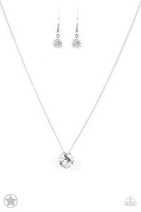 What  a Gem White Necklace Set - Paparazzi Accessories
