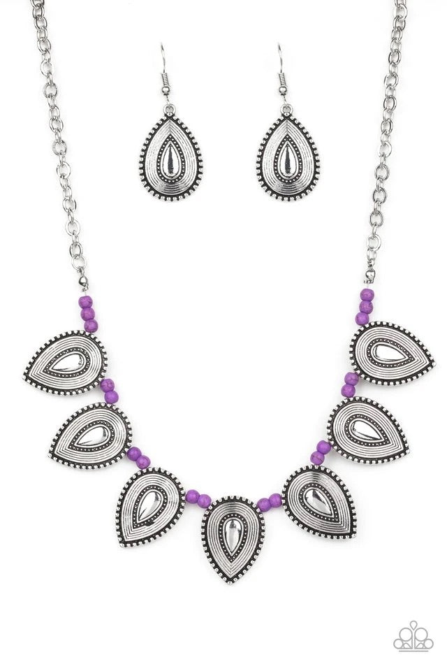 Terra Trailblazer Purple Necklace Paparazzi Accessories