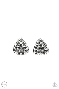 Paparazzi Accessories - Rebel Rapture Black Clip-on
