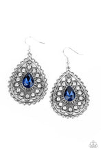 Load image into Gallery viewer, Paparazzi Accessories - Eat, Drink, and BEAM Merry - Blue Earrings
