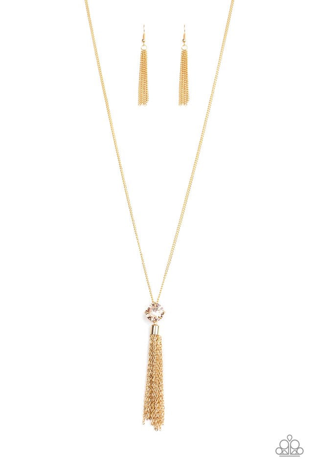 Five - Alarm Firework - Gold Necklace
