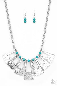 Paparazzi Accessories Terra Takeover Blue Necklace