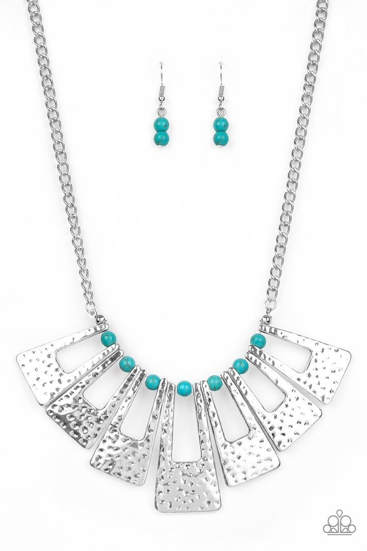 Paparazzi Accessories Terra Takeover Blue Necklace