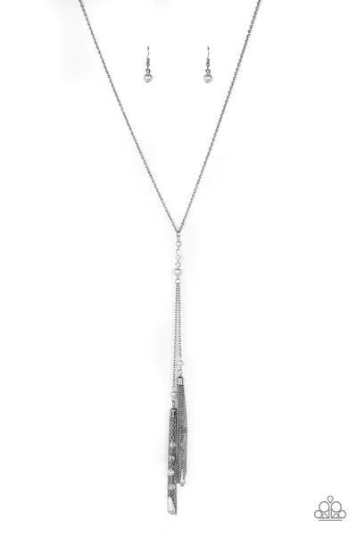 Timeless Tassels - White Paparazzi Accessories