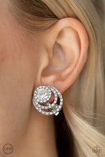 Load image into Gallery viewer, Paparazzi Accessories - Epic Epicenter White Clip-On
