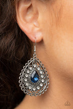 Load image into Gallery viewer, Paparazzi Accessories - Eat, Drink, and BEAM Merry - Blue Earrings
